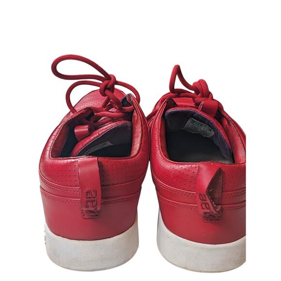 CLAE Shoes Mens 11.5 Parker Sneakers Red Leather Athletic Stylish Streetwear main image 8